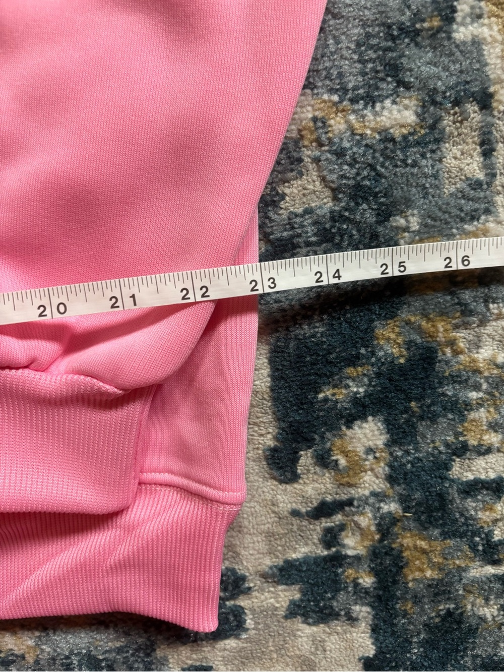 PARKE Pink Mock Neck Sweatshirt with Varsity Lettering - Picture 3 of 7